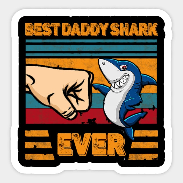 Daddy Shark Doo Doo Doo Fathers Day Gift Sticker by GoodArt